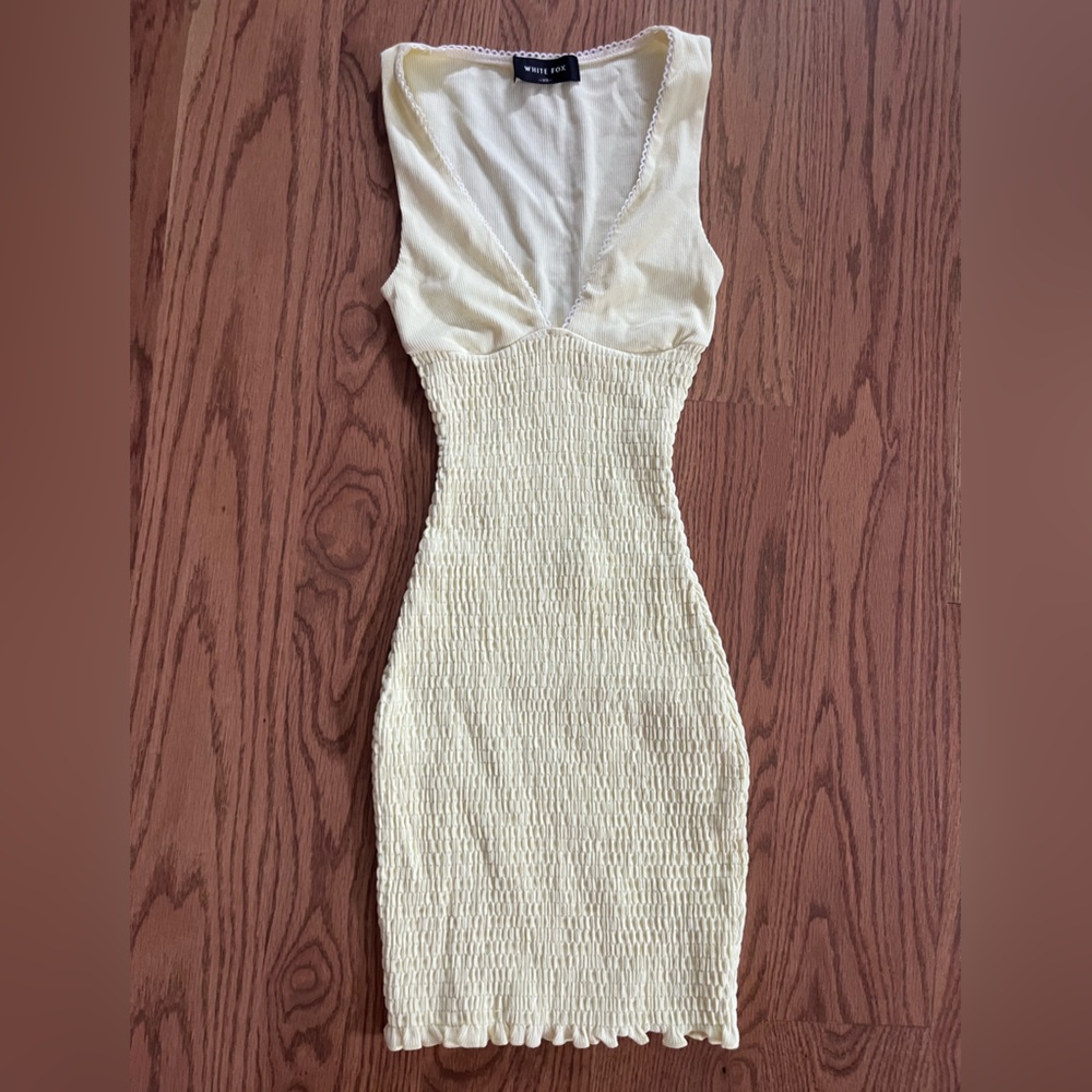 White Fox Yellow Mini Dress